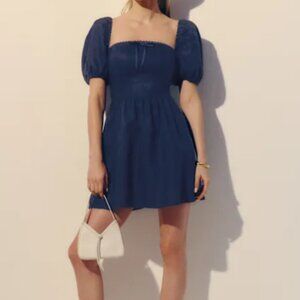Reformation | Malvina Linen Dress - Danube Size 4